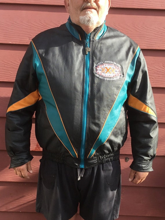 Vintage Super Bowl XXX Leather Jacket Men's Large Pro Player NFL