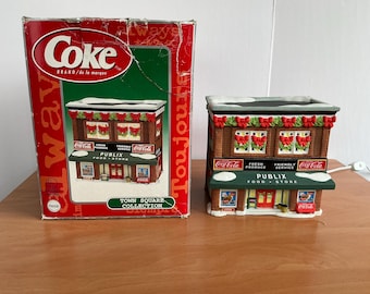 Vintage Coke Coca Cola Town Square Christmas Town Publix Food