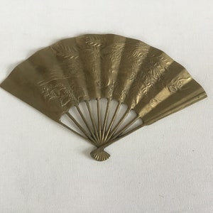 Vintage massief messing decoratieve ventilator, messing Phoenix-ventilator, messing wanddecoratie