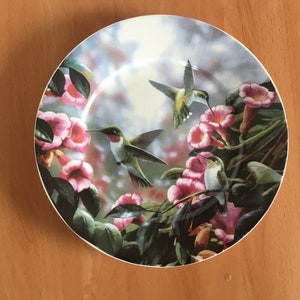 Piatto in porcellana Royal Elfreda British Bird disegnato da Allison L L