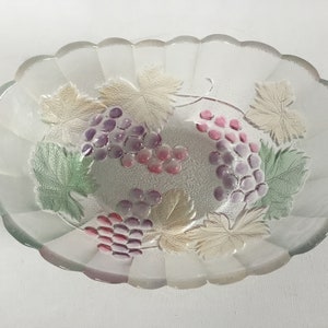Vintage Savoir Vivre Cornucopia Crystal Bowl