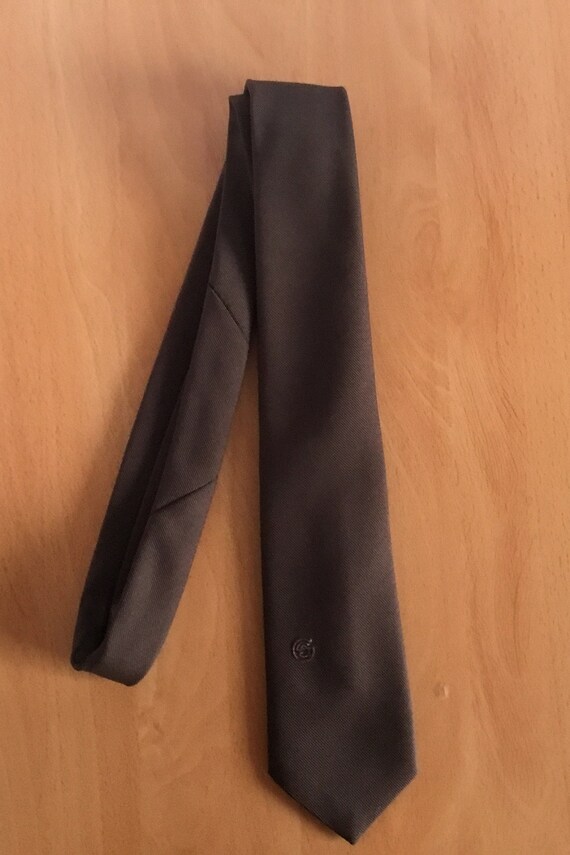 Vintage Solid Coloured Necktie - image 8