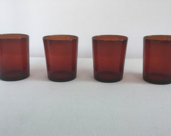 Vintage Red Glasses, Tumblers