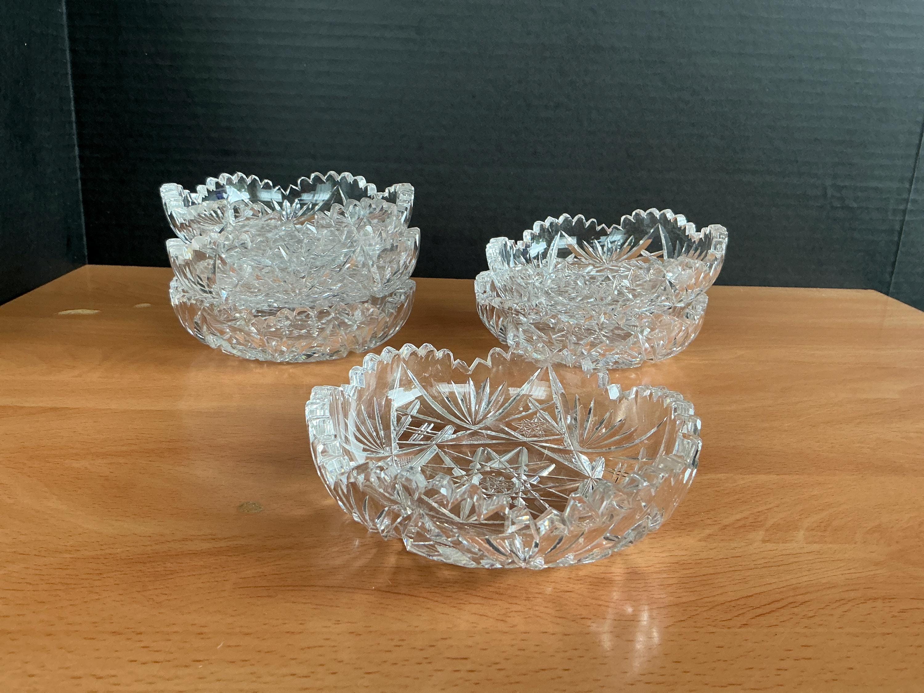 Small crystal dessert cups vintage - Etsy 日本