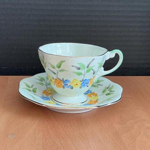Vintage FOLEY Bone China Tea Cup and Saucer Set