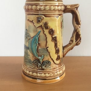 Vintage Beer Stein Souvenir of FLORIDA