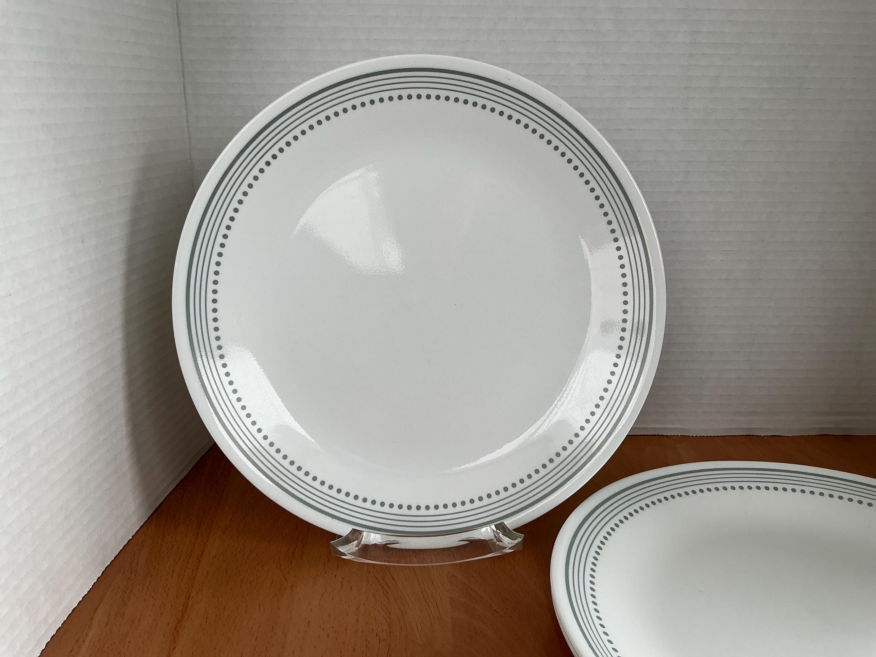 Set of 3 Vintage Mystic Gray Pattern Corelle Dinner Plates - 10” - Etsy