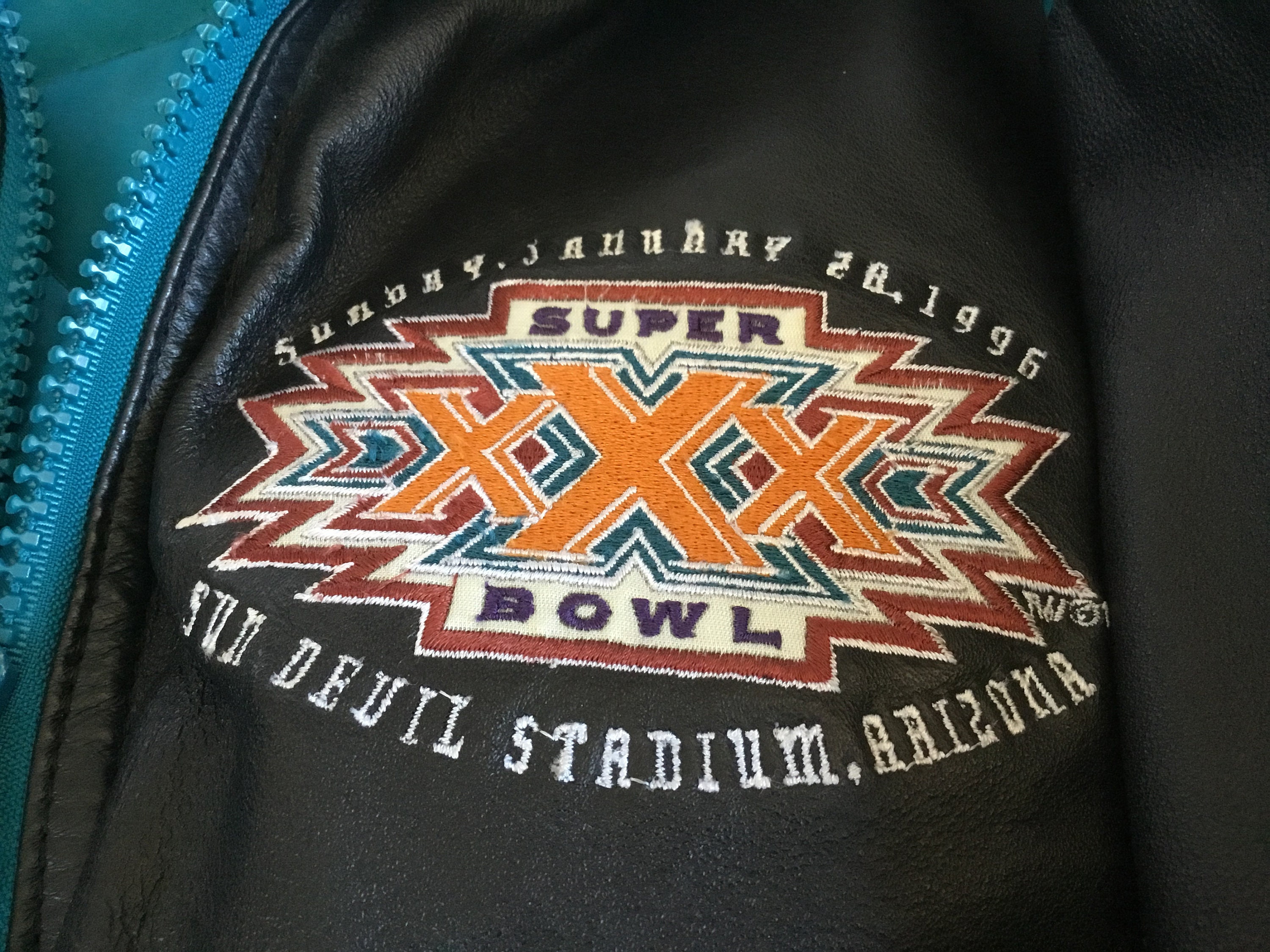 Vintage Super Bowl XXX Leather Jacket Men's Large Pro Player NFL