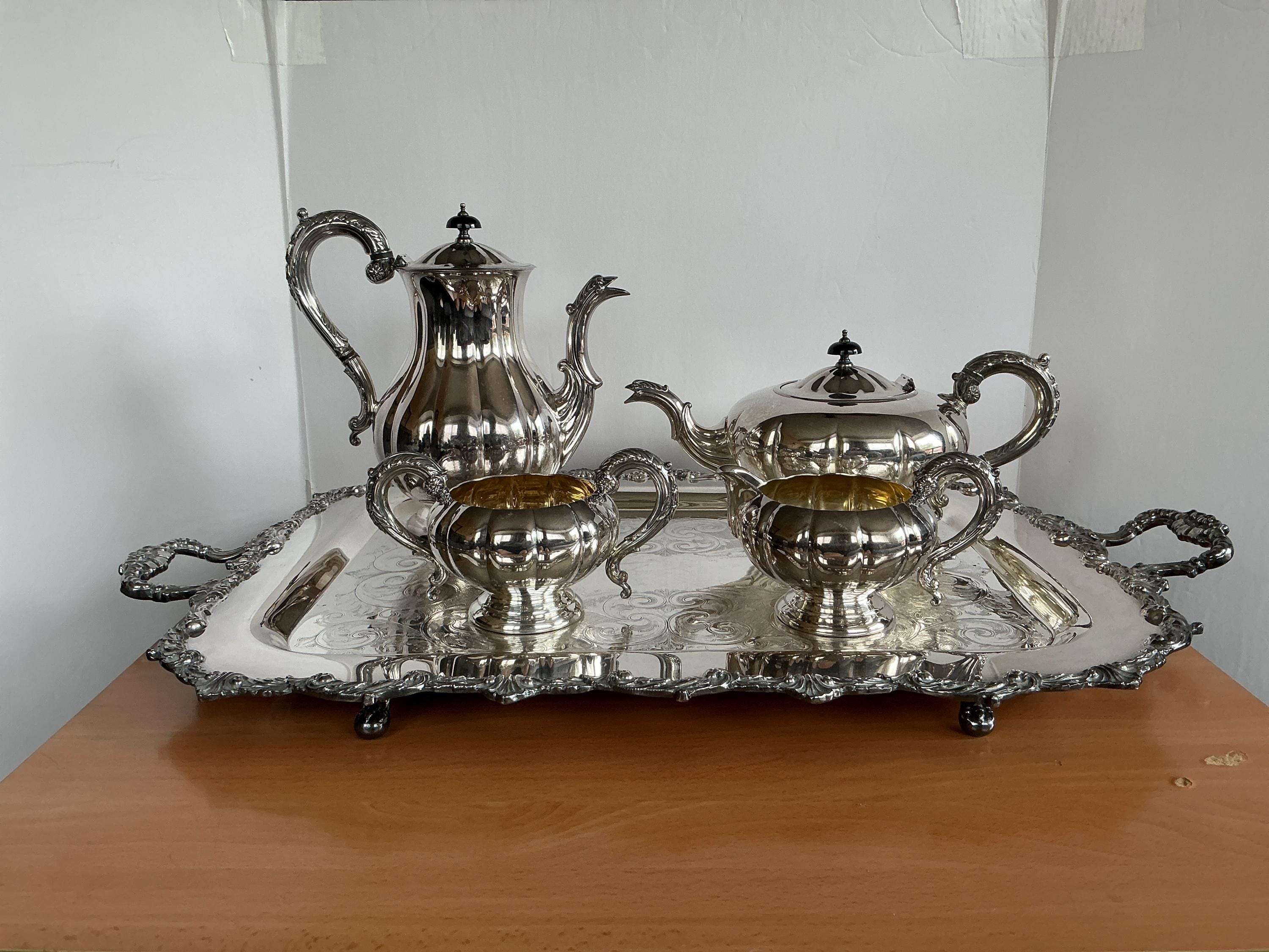 Vintage MARLBORO Silver Plate Old English Reproduction #428 Coffee