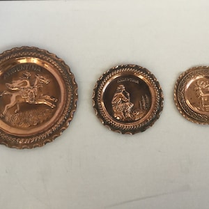 Vintage Copper Decor Wall Plate