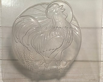 Rooster Plastic Mold-Chocolate Mold-Soap Mold-Clay Mold-Craft Mold-Bath Bomb Mold