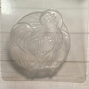 Rooster Hen Chicken Silicone Craft Mould, Food Safe for Cupcake