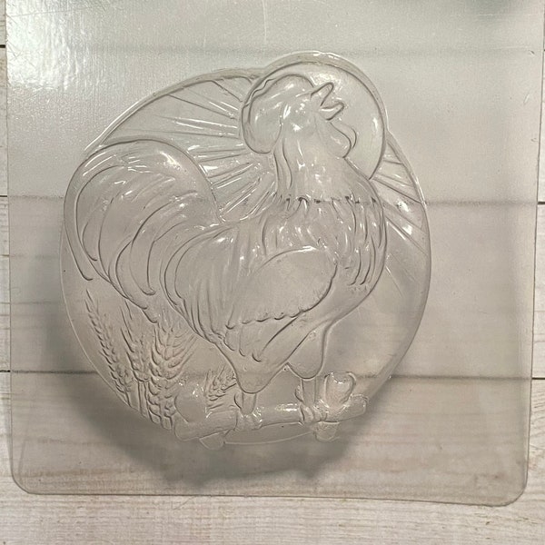 Rooster Plastic Mold-Chocolate Mold-Soap Mold-Clay Mold-Craft Mold-Bath Bomb Mold