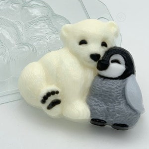 Penguin TPR Silicone Elastic Rubber DIY Mold to Make Soap Candle