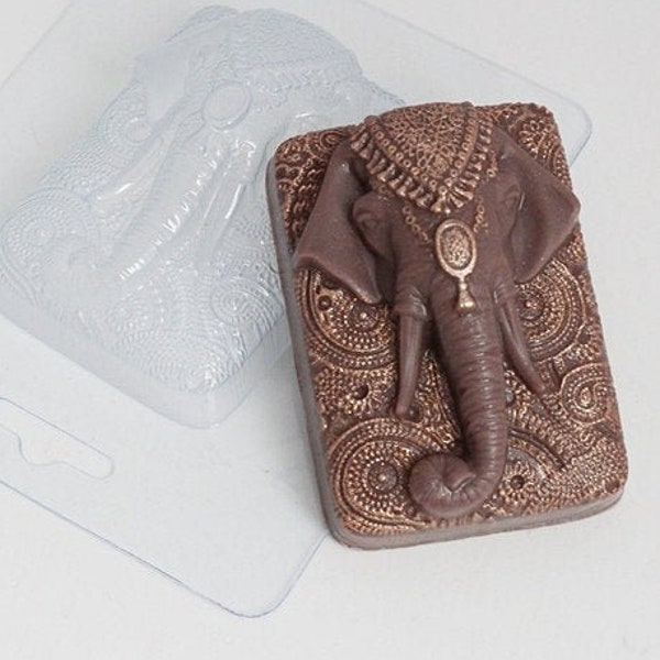 Indian Elephant Plastic Mold-Asian Elephant Mold-Elephant Mold-Mammals Mold-Soap Mold-Bath Bomb Mold-Chocolate Mold-Craft Mold-Candle Mold