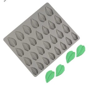 Leaves Shaped Silicone Fondant Mold- Chocolate Mold - Pastry Decorating Tools-DIY Mold-Craft Mold-Leaf Mold