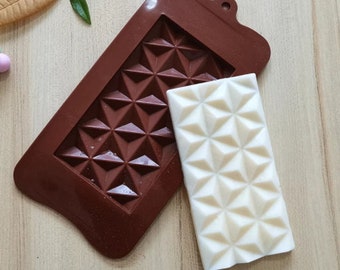 Square Shape Chocolate Bar Silicone Mold-Pyramid Mold-Geometry Mold-Baking Tools-Non-Stick Silicone Mold-Candy Mold 3D Mold DIY
