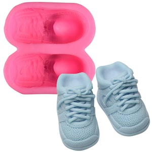 3D Sports Shoes Mold-N Shoes Mold-Cute Baby Shoes Silicone Cake Mold-Gum Paste Chocolate Clay Candy Mold- Fondant Cake Decorating Tools