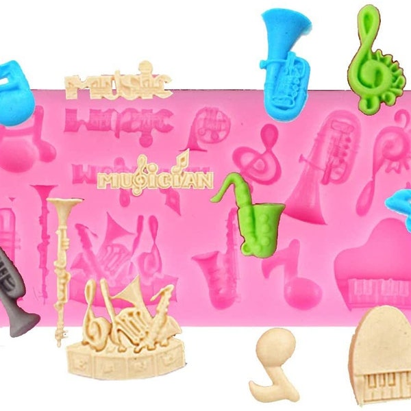 Musical Instruments Cake Decorations Etsy