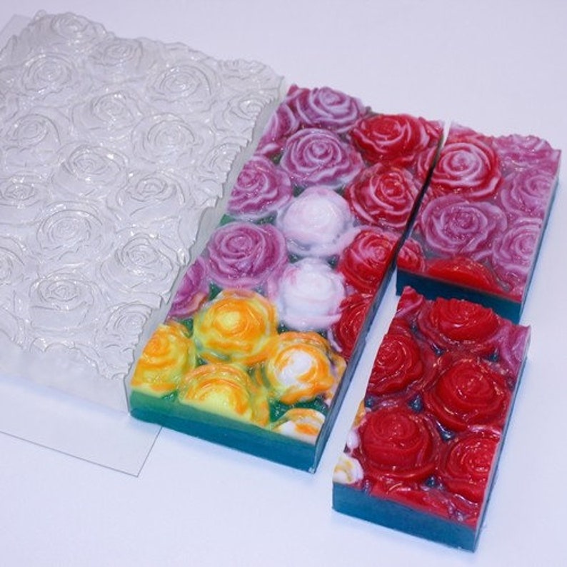 Roses Soap Moldflower Soaproses Plastic Moldbig Etsy