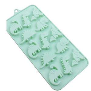 Dinosaurs  Mini Silicone Molds-Assorted Dino Mold-Candy Mold,Chocolate Mold-Ice Tray Mold-Resin Mold-Fondant Cake Mold-Crayons Mold
