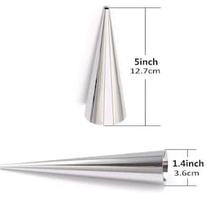 30 PCS Non-Stick Large Stainless Steel Cream Horn Molds - 5" Big Size