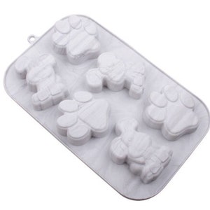 Dog Paw Treat Mold-Soap Mold-Chocolate Mold-Craft Art Mold-Candle Mold