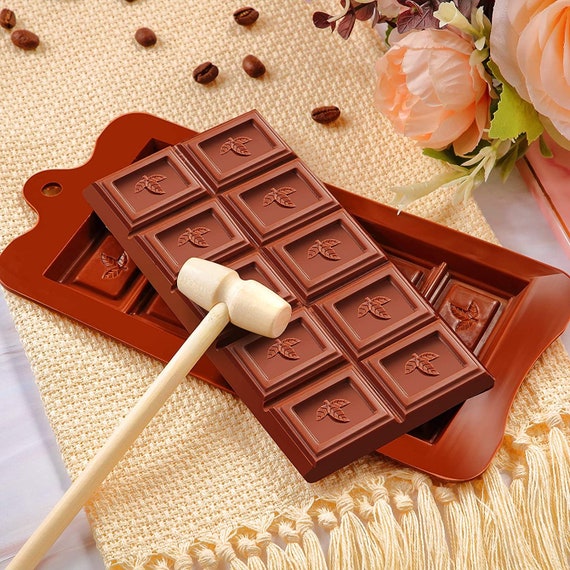 Chocolate Bar Molds - Silicone Break Apart Protein and Engery Bar Candy  Chocolate Molds Pack of 2