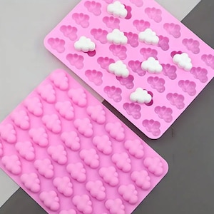 36 Cavities Clouds Silicone Chocolate Mold,Cake Decoration Mold,Food Grade,Baking Mold-Mini Soap Mold-Ice Cube Mold