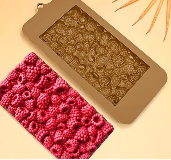 Raspberry Chocolate Silicone Mold  Fruit Pattern DIY Cake Decorating Tool
