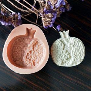Pomegranate Silicone Mold-Fruit Mold-Chocolate Mold-Soap Mold-Craft Mold-Candle Mold- Clay Resin Gypsum Mold
