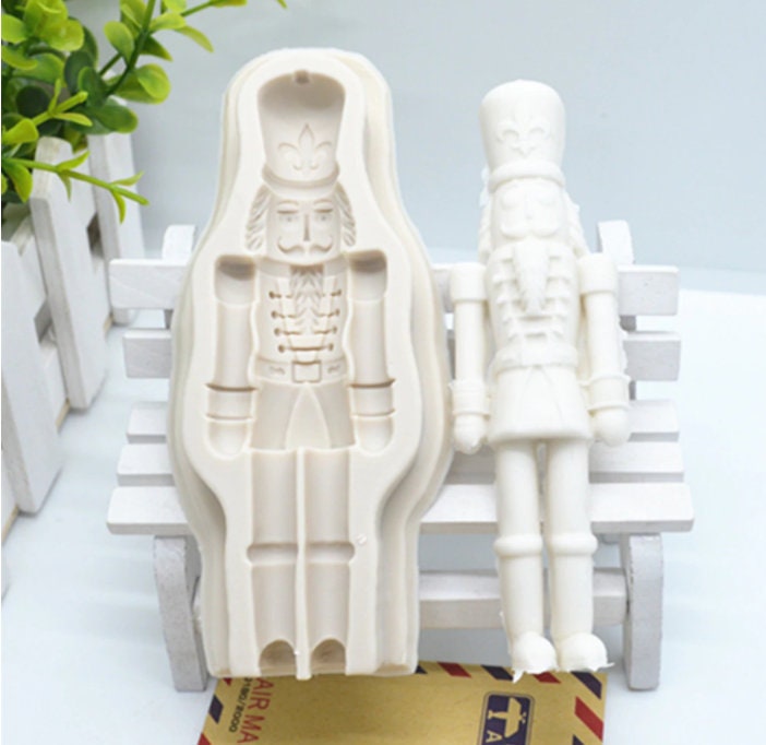 Traditional Nutcracker Solder Silicone Fondant Mold-Birthday Cake Decorating Tools -Resin Mold-Pastry Mold-Chocolate Mold-Candy Mold