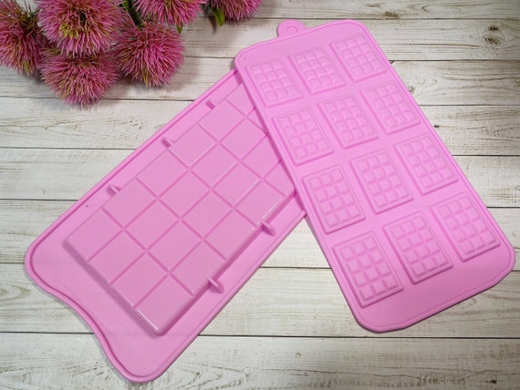 Chocolate Bar Molds - Silicone Break Apart Protein and Engery Bar Candy  Chocolate Molds Pack of 2