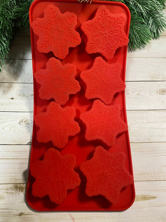 Nougat Mold Plastic Trays Rolling DIY Mat Wooden Snowflake Molds Silicone  Candy Making for Chocolate 