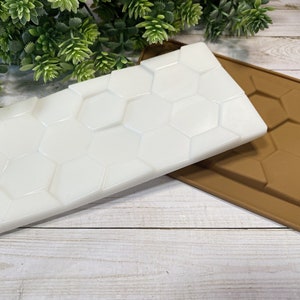 Honeycomb Print Chocolate Bar-Silicone Mold-Baking Tools-Non-Stick Silicone Mold-Candy Mold 3D Mold DIY