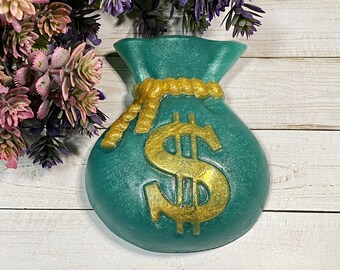Money Bag Plastic Mold-Sack of Dollars Mold-Soap Mold-Craft Mold-Chocolate Mold-Bath Bomb Mold