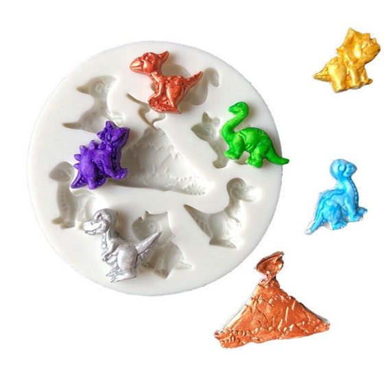 Mini Dinosaurs Silicone Mold-assorted Dino Mold-candy Mold