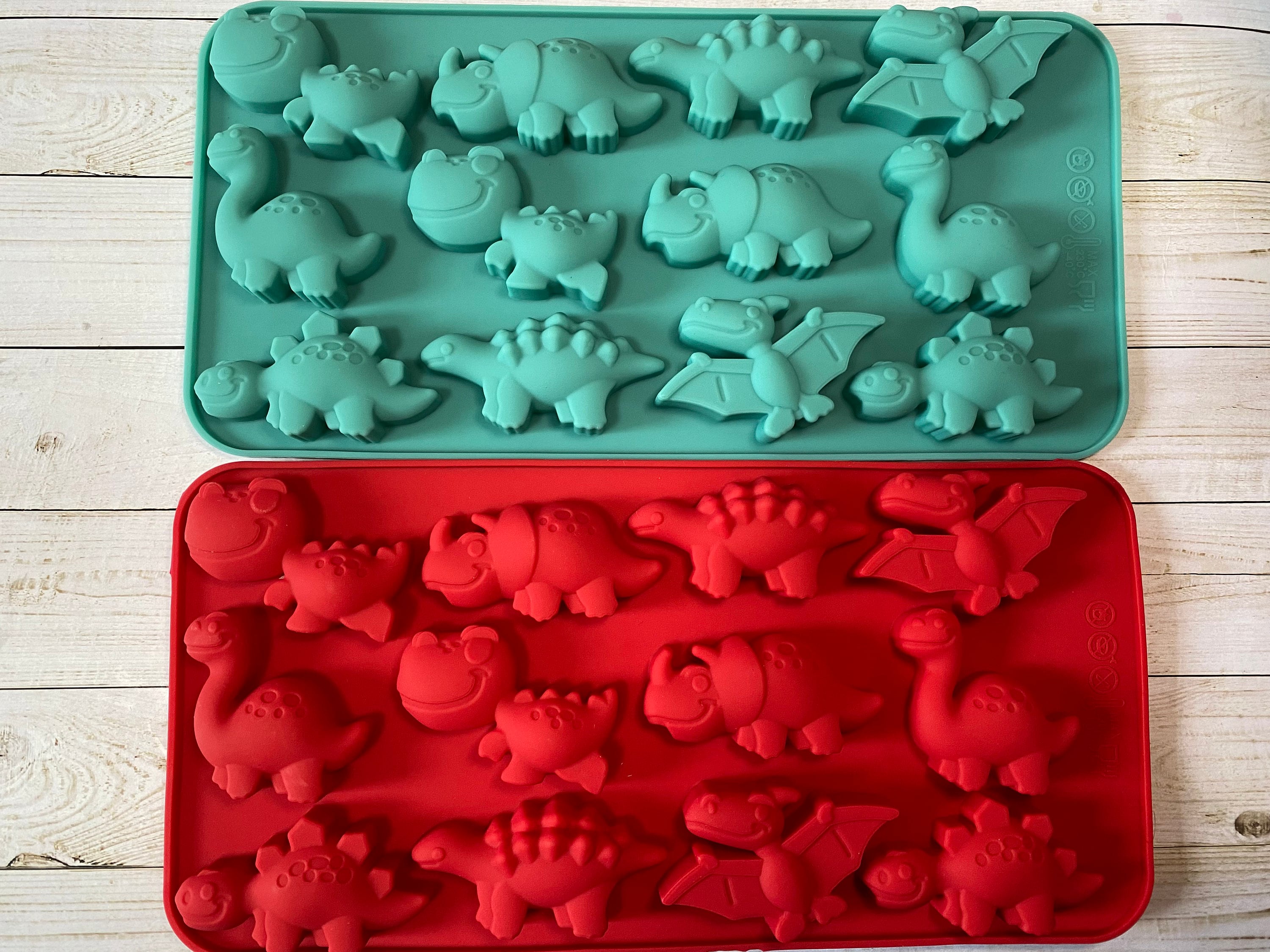 48 Cavity Dinosaur Silicone Molds Gummy Jelly Candy Chocolate Mold Ice Cube Tray  Mould Fondant Cake Decorating Tools