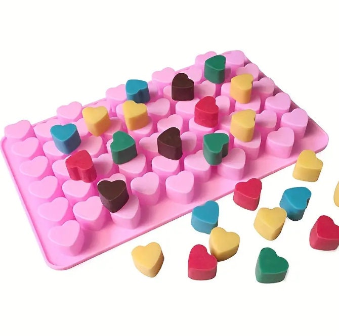 12 Cavity Victorian Heart Candy Mold-mini Hearts Silicone Mold