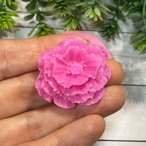 Mini Peony Flower Silicone Mold: Cake Decorating, Candy, Clay