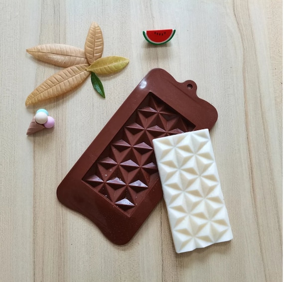 Forme carrée barre de chocolat moule en silicone-moule pyramide-moule  géométrique-outils de cuisson-moule en silicone antiadhésif-moule à bonbons 3D  moule bricolage -  France