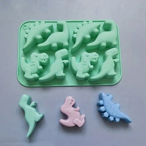 3D Dinosaur Silicone Mold: DIY Baking Tray for Cake, Candy, Soap