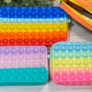 Silicone, Waterproof, Chocolate Bar Shaped Pencil Case 