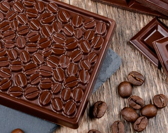 Coffee Bean Silicone Mold: Chocolate Bar, Candy, Soap, Baking