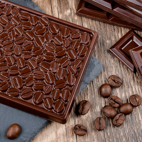 Coffee Beans Silicone Chocolate Bar Mold- Candy Mold -Baking 3D Biscuits Cookies DIY Tools Soap Mold Cake Decorating