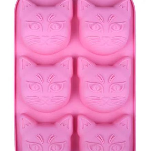 Cat Silicone Treat Mold-Candy Mold-Soap Mold-Craft Mold-Chocolate Mold