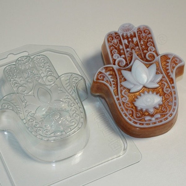 Hamsa Mold-Plastic Soap Mold- Bath Bomb Mold-Hamsa Hand Mold- Hand of Fatima-Chocolate Mold