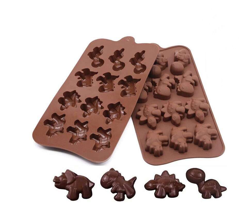 Dino Silicone Chocolate Mould Dinosaur ice Cube Tray Craft Fun