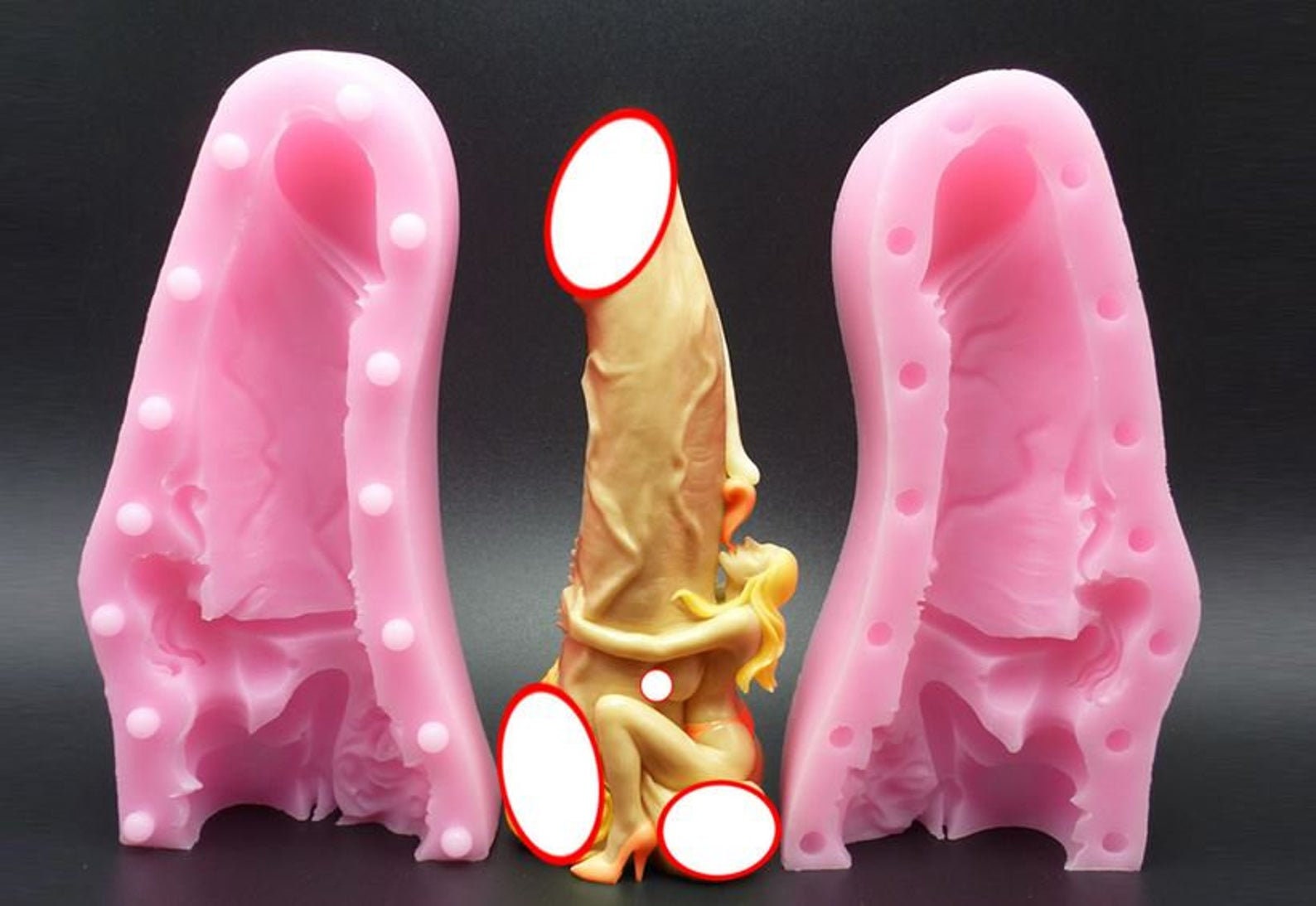 Penis Candle 1 Cavity Silicone Mold 1375