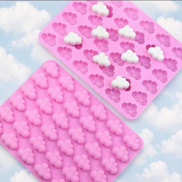Cloud Silicone Mold: 36-Cavity Food Grade Baking, Soap, Ice Cube Mold